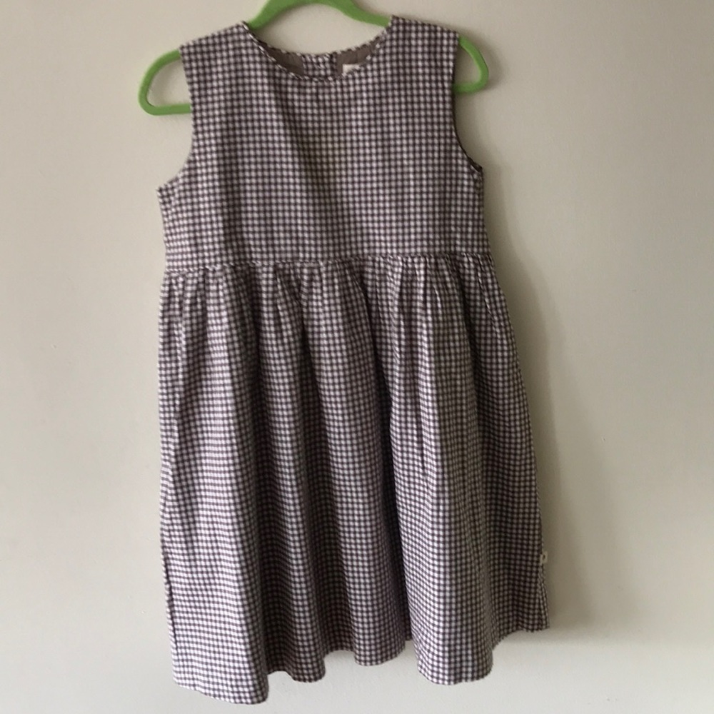 Gingham Girls Sleeveless Dress